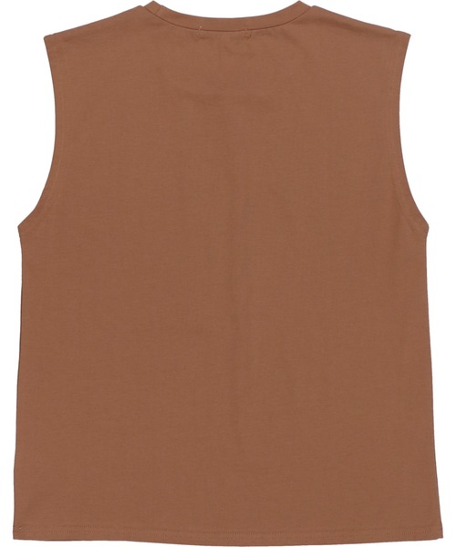 SPINNS（スピンズ）の「【10色展開】ノースリーブカットソー（タンクトップ・レディース・ホワイト/ブラック/ベージュ/ネイビー/ブラウン/カーキ/オレンジ/ブルー/グリーン/グリーン系その他・ONESIZE）」の21枚目の写真