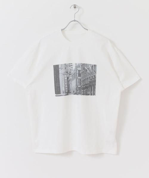 URBAN RESEARCH ROSSO MEN（アーバンリサーチロッソメン）の「CHICAGOフォトTシャツ（Tシャツ/カットソー・メンズ・ホワイト・MEDIUM/LARGE/X-LARGE）」の5枚目の写真