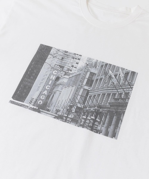 URBAN RESEARCH ROSSO MEN（アーバンリサーチロッソメン）の「CHICAGOフォトTシャツ（Tシャツ/カットソー・メンズ・ホワイト・MEDIUM/LARGE/X-LARGE）」の7枚目の写真