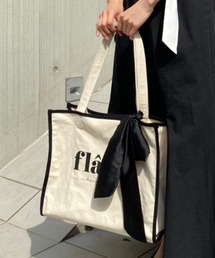 one after another NICE CLAUP | 【Web限定】リボン付ロゴトートバッグ(トートバッグ)