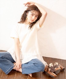 WILLSELECTION | 異素材ＭＩＸチュニックＴシャツ(Tシャツ/カットソー)