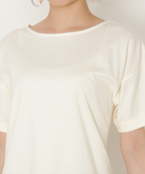 WILLSELECTION（ウィルセレクション）の「異素材ＭＩＸチュニックＴシャツ（Tシャツ/カットソー・レディース・オフホワイト/チャコールグレー・MEDIUM）」の10枚目の写真