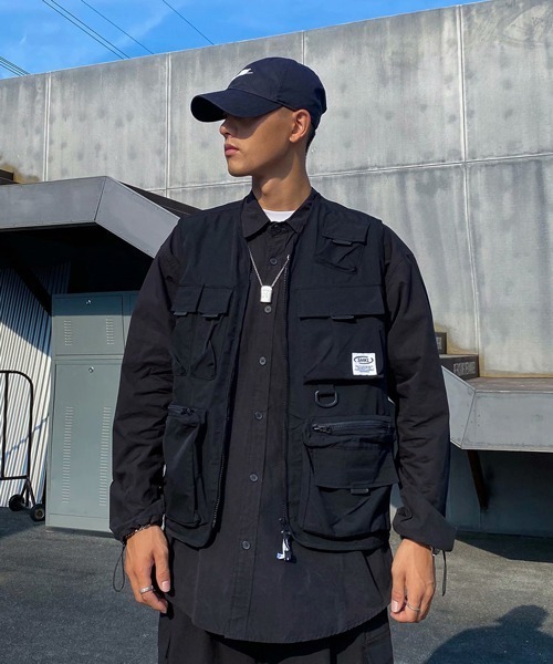 NOWLE（ノウル）の「【NOWLE】ビッグポケット フィッシングベスト（ベスト・メンズ・ブラック/カーキ・MEDIUM/LARGE/X-LARGE/XX-LARGE）」の22枚目の写真