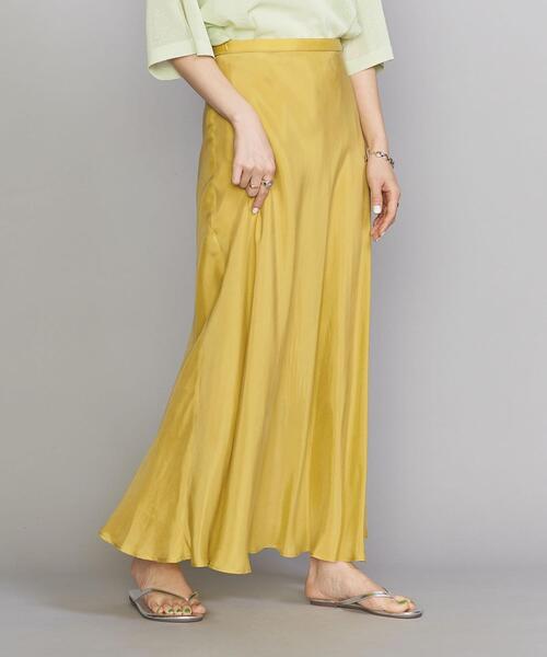 BEAUTY&YOUTH UNITED ARROWS(ビューティーアンドユースユナイテッドアローズ)の「BY キュプラマーメイドフレアスカート 21SS 2(スカート・レディース・オリーブ/ピンク/イエロー・SMALL/MEDIUM/LARGE)」の14枚目の写真