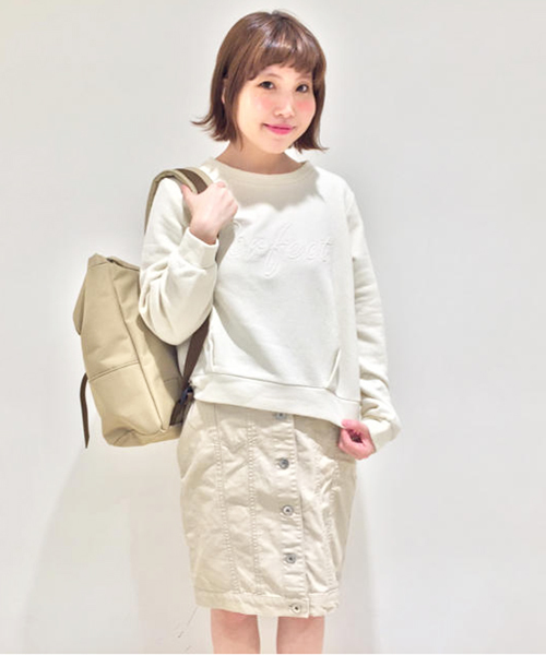 Kastane(カスタネ)の「【Kastane】前開きデニムスカート(スカート・レディース・ライトブルー/アイボリー/ブラック・FREE)」の2枚目の写真