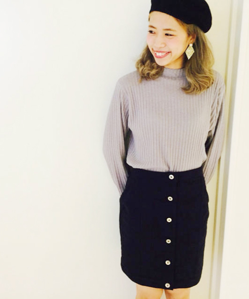 Kastane(カスタネ)の「【Kastane】前開きデニムスカート(スカート・レディース・ライトブルー/アイボリー/ブラック・FREE)」の17枚目の写真