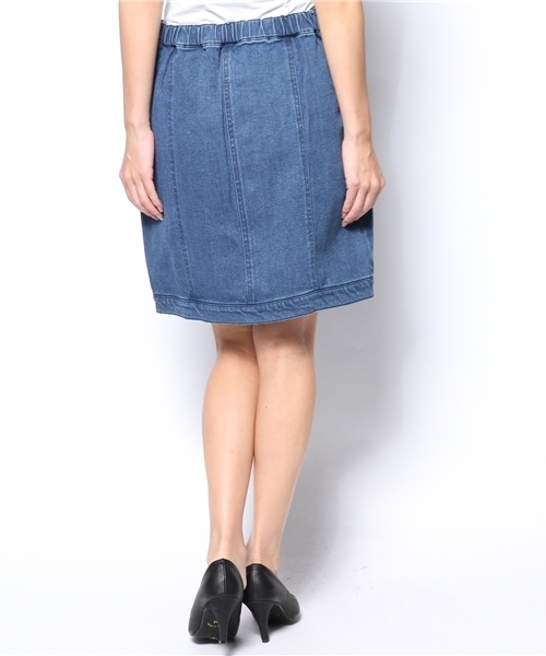 Kastane(カスタネ)の「【Kastane】前開きデニムスカート(スカート・レディース・ライトブルー/アイボリー/ブラック・FREE)」の9枚目の写真