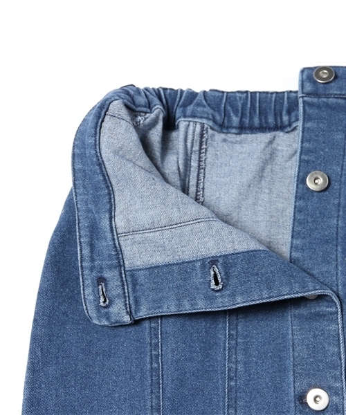 Kastane(カスタネ)の「【Kastane】前開きデニムスカート(スカート・レディース・ライトブルー/アイボリー/ブラック・FREE)」の13枚目の写真