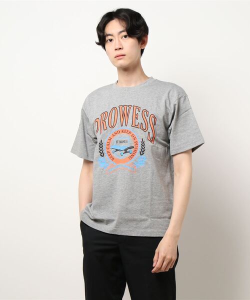 Bling Leads（ブリングリーズ）の「Bling leads/天竺半袖クルーN/Tee（Tシャツ/カットソー・メンズ・ブラック/グレー/ブルー・MEDIUM/LARGE）」の7枚目の写真