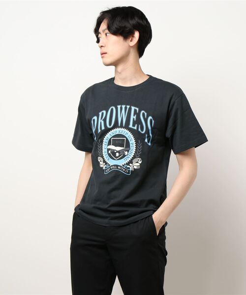 Bling Leads（ブリングリーズ）の「Bling leads/天竺半袖クルーN/Tee（Tシャツ/カットソー・メンズ・ブラック/グレー/ブルー・MEDIUM/LARGE）」の9枚目の写真