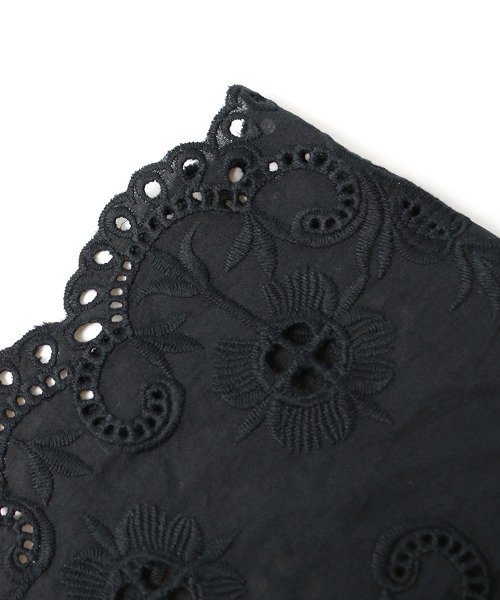 JF Ready Made（ジェイエフレディメイド）の「[Jf Ready Made/ジェイエフレディメイド] コットンレース 2WAY付け襟（付け襟・レディース・ブラック・ONE SIZE）」の7枚目の写真