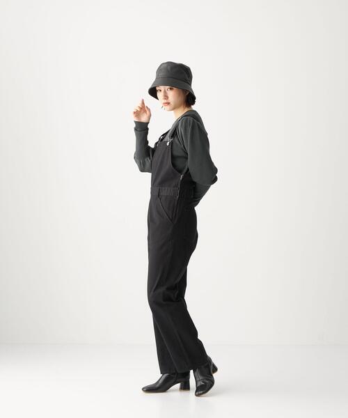 CITEN（シテン）の「＜CITEN（シテン）＞フェイクレザー バケットハット（ハット・レディース・ブラック/オフホワイト・FREE）」の14枚目の写真