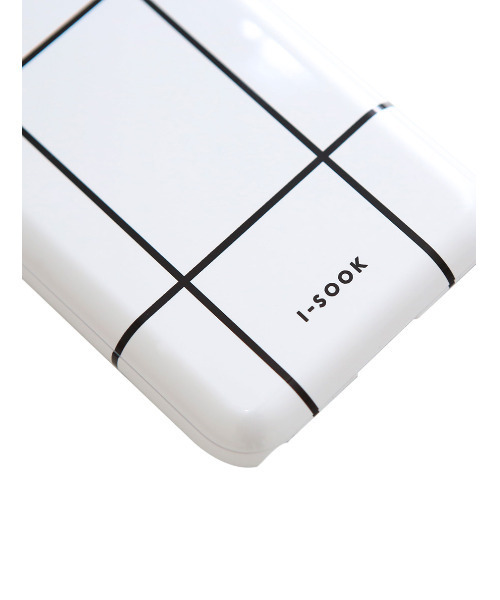 ISOOK（アイスー）の「モノトーンチェック柄カードケース&ミラー付きiPhoneケース（スマホケース/カバー・レディース・ホワイト/ブラック・6/10）」の8枚目の写真