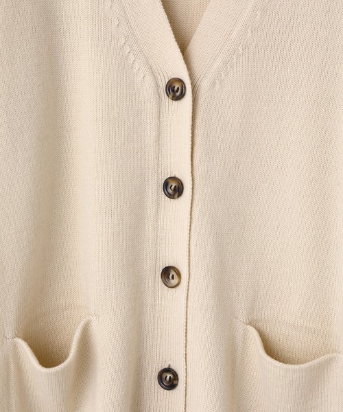 ADAM ET ROPE'（アダムエロペ）の「バルキーニットカーディガン（カーディガン/ボレロ・レディース・ライトグレー/キナリ/ブラウン/ブルー・FREE）」の11枚目の写真