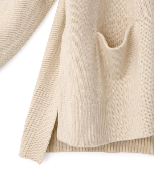 ADAM ET ROPE'（アダムエロペ）の「バルキーニットカーディガン（カーディガン/ボレロ・レディース・ライトグレー/キナリ/ブラウン/ブルー・FREE）」の8枚目の写真