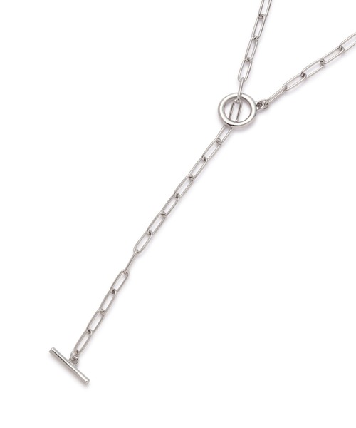 NATURAL BEAUTY BASIC（ナチュラルビューティーベーシック）の「Ｔバー＆マンテルラリエット（ネックレス・レディース・シルバー/ゴールド・ﾌﾘ-）」の3枚目の写真