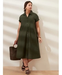 バナナリパブリック　ノースリーブシャツワンピース　ストライプ　コットン Banana Republic - バナナリパブリック ノースリーブ コットン