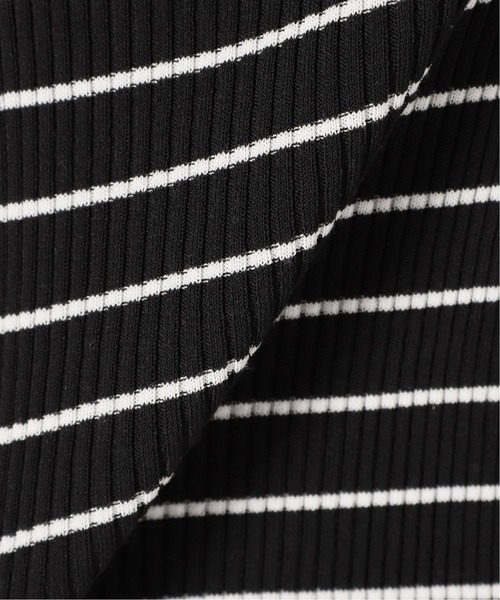 IENA（イエナ）の「レースツキハイネックリブプルオーバー◆（ニット/セーター・レディース・ネイビー系1/ネイビー/ブラック・FREE）」の17枚目の写真