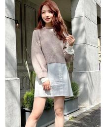 RESEXXY | レイヤードニットチュニック(ニット/セーター)