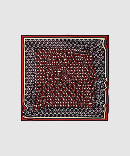 DRIES VAN NOTEN（ドリスヴァンノッテン）の「FAWN 212 Q.3108 M.W.SCARF（ストール/ショール・メンズ・イエロー/バーガンディー/ライラック・ONESIZE）」の3枚目の写真