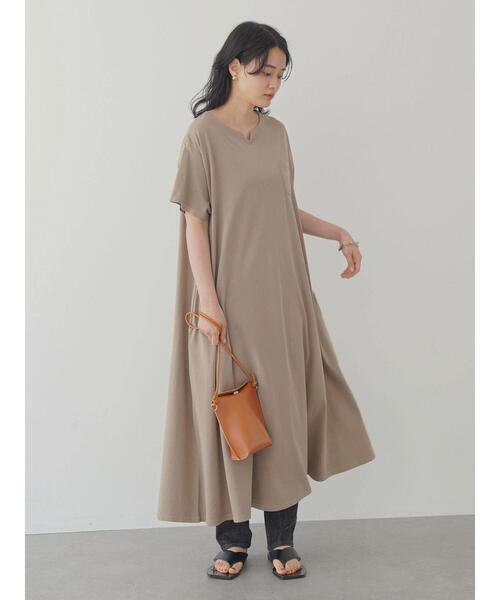 AMERICAN HOLIC（アメリカンホリック）の「スキッパーポケット付きワンピース（ワンピース・レディース・チャコールグレー/ベージュ/ネイビー・M/L）」の12枚目の写真