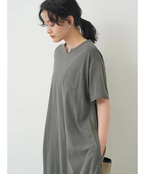 AMERICAN HOLIC（アメリカンホリック）の「スキッパーポケット付きワンピース（ワンピース・レディース・チャコールグレー/ベージュ/ネイビー・M/L）」の13枚目の写真