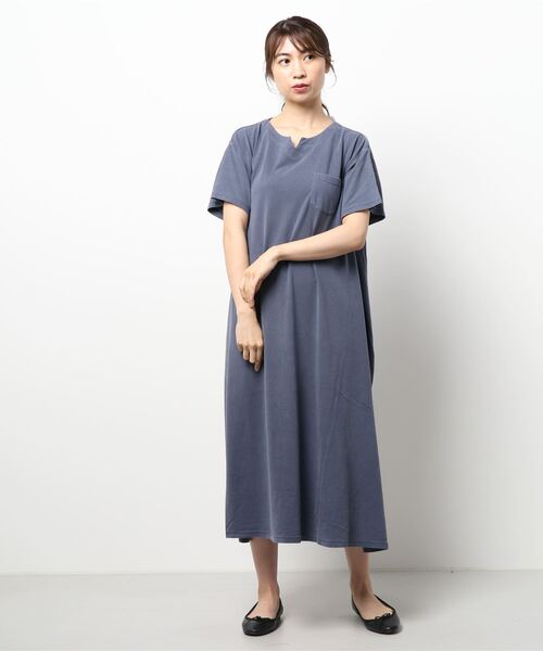 AMERICAN HOLIC（アメリカンホリック）の「スキッパーポケット付きワンピース（ワンピース・レディース・チャコールグレー/ベージュ/ネイビー・M/L）」の15枚目の写真