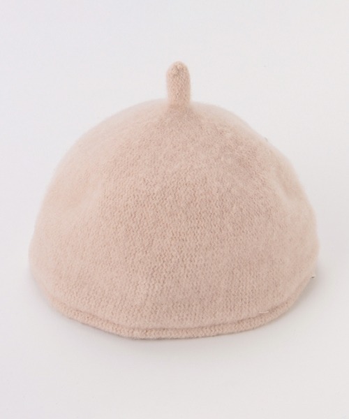 petit main(プティマイン)の「ベビーベレー帽(ハンチング/ベレー帽・キッズ・ライトピンク/ブラック・46cm/48cm)」の4枚目の写真