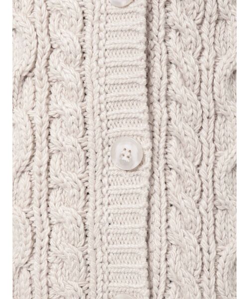 dazzlin（ダズリン）の「2wayフリンジカーデチュニック（カーディガン/ボレロ・レディース・ブラック/ベージュ/モカ・FREE）」の11枚目の写真