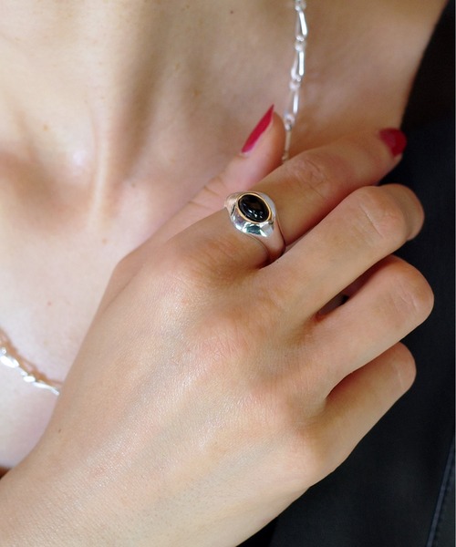 SIGNAL（シグナル）の「【SIGNAL/シグナル】Round Signet Ring / ラウンドシグネットリング（リング・レディース・ゴールド/シルバー・#11）」の4枚目の写真