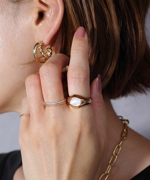 SIGNAL（シグナル）の「【SIGNAL/シグナル】Round Signet Ring / ラウンドシグネットリング（リング・レディース・ゴールド/シルバー・#11）」の10枚目の写真