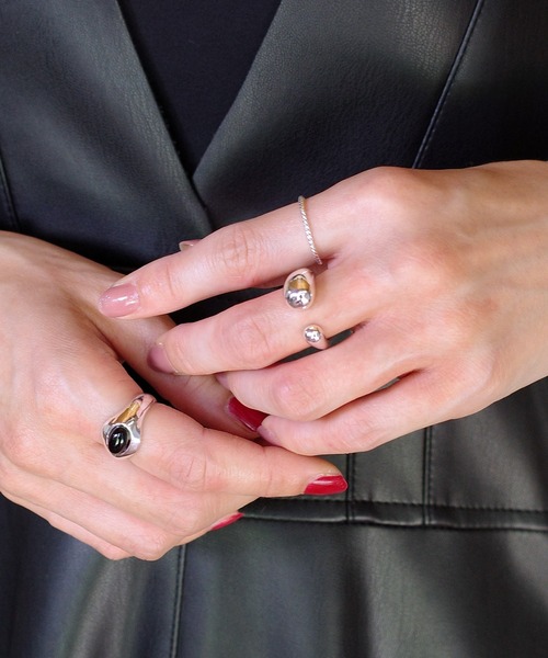 SIGNAL（シグナル）の「【SIGNAL/シグナル】Round Signet Ring / ラウンドシグネットリング（リング・レディース・ゴールド/シルバー・#11）」の3枚目の写真