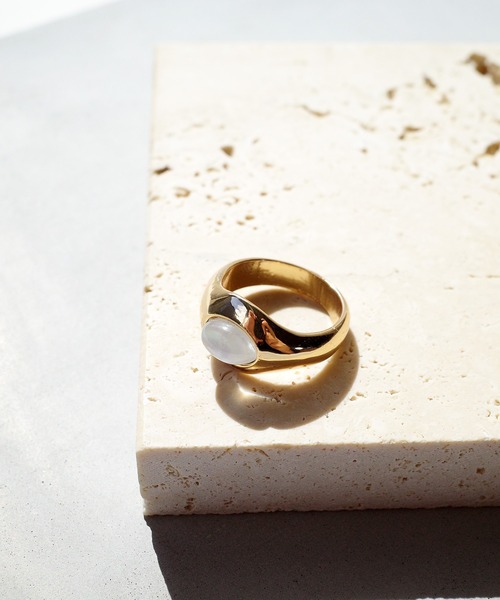 SIGNAL（シグナル）の「【SIGNAL/シグナル】Round Signet Ring / ラウンドシグネットリング（リング・レディース・ゴールド/シルバー・#11）」の17枚目の写真