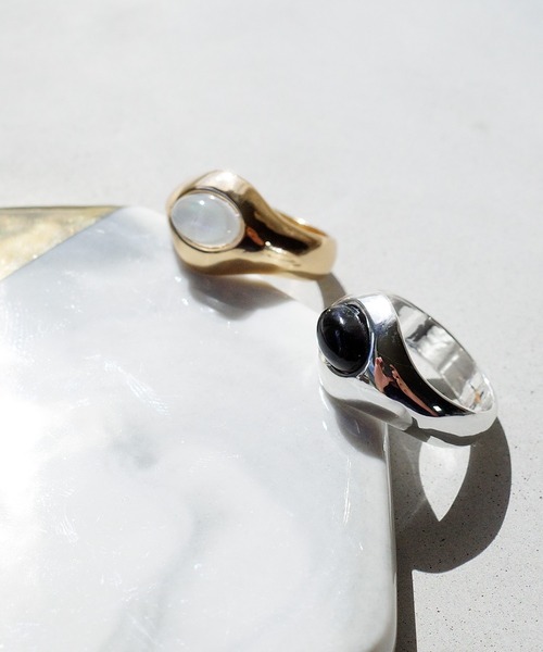 SIGNAL（シグナル）の「【SIGNAL/シグナル】Round Signet Ring / ラウンドシグネットリング（リング・レディース・ゴールド/シルバー・#11）」の12枚目の写真