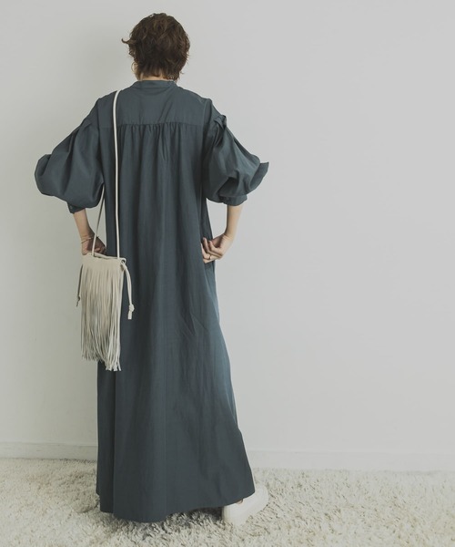 美品アーバンリサーチきれい色オーバーサイズボリュームスリーブシャツワンピース♪ URBAN RESEARCH アーバンリサーチ 23SS ボリュームスリーブ