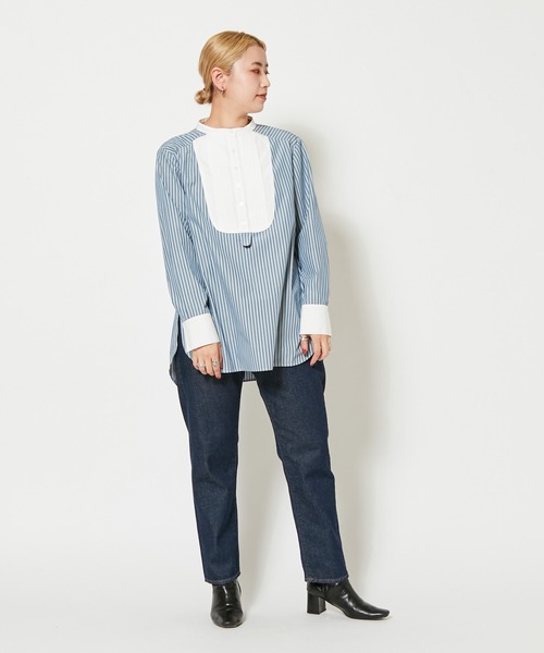 CIAOPANIC（チャオパニック）の「【SAKULA/サクラ】アンクル5ポケットインディゴデニムパンツ/WEB限定（デニムパンツ・レディース・インディゴブルー・30/28/26）」の15枚目の写真