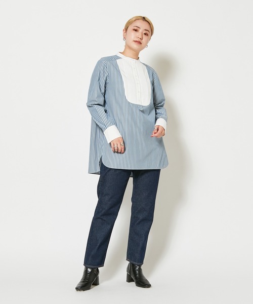 CIAOPANIC（チャオパニック）の「【SAKULA/サクラ】アンクル5ポケットインディゴデニムパンツ/WEB限定（デニムパンツ・レディース・インディゴブルー・30/28/26）」の14枚目の写真