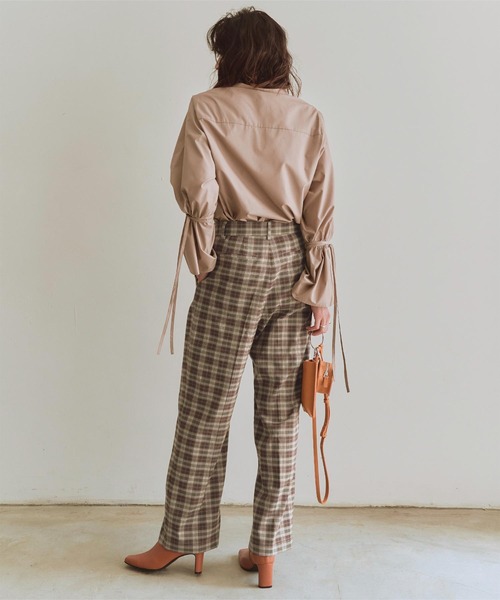 titivate（ティティベイト）の「ﾀｯｸｾﾝﾀｰﾌﾟﾚｽﾜｲﾄﾞﾊﾟﾝﾂ（その他パンツ・レディース・ピンク/キャメル/グリーン/ブラウン系その他/ネイビー/アイボリー・S/L/M）」の18枚目の写真