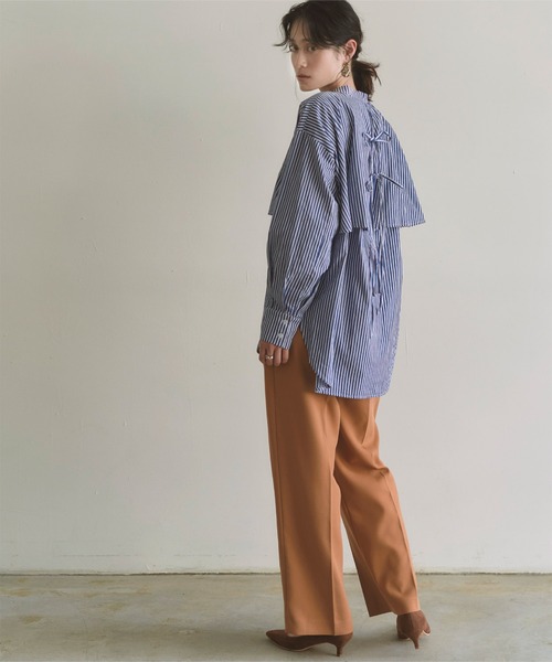 titivate（ティティベイト）の「ﾀｯｸｾﾝﾀｰﾌﾟﾚｽﾜｲﾄﾞﾊﾟﾝﾂ（その他パンツ・レディース・ピンク/キャメル/グリーン/ブラウン系その他/ネイビー/アイボリー・S/L/M）」の22枚目の写真