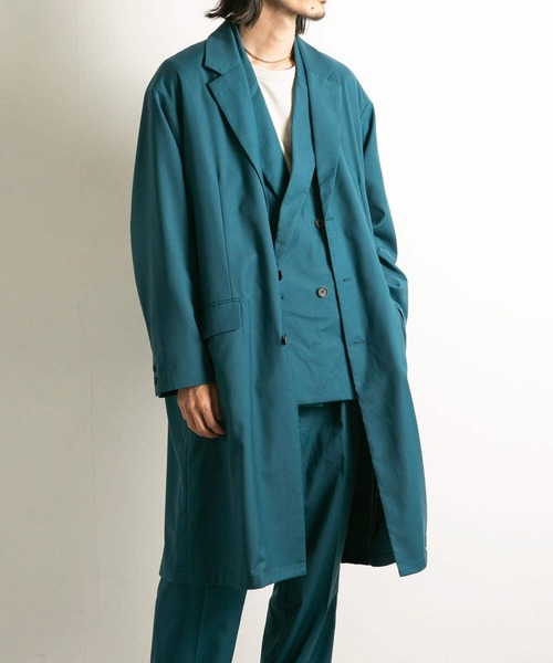 URBAN RESEARCH(アーバンリサーチ)の「URBAN RESEARCH iD T/R 3BUTTON SINGLE COAT(その他アウター・メンズ・ホワイト系その他/グリーン系その他/ブルー系その他・MEDIUM/LARGE)」の4枚目の写真