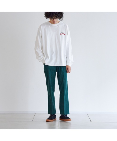 CPCM（シーピーシーエム）の「バックBURGER刺繍ロンT（Tシャツ/カットソー・メンズ・ホワイト/チャコールグレー/グリーン・LARGE/MEDIUM）」の7枚目の写真