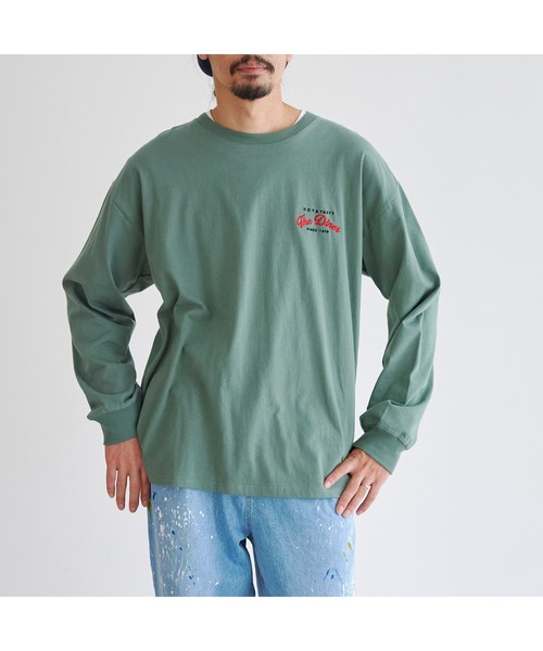 CPCM（シーピーシーエム）の「バックBURGER刺繍ロンT（Tシャツ/カットソー・メンズ・ホワイト/チャコールグレー/グリーン・LARGE/MEDIUM）」の8枚目の写真