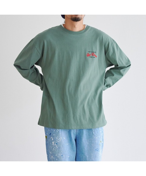 CPCM（シーピーシーエム）の「バックBURGER刺繍ロンT（Tシャツ/カットソー・メンズ・ホワイト/チャコールグレー/グリーン・LARGE/MEDIUM）」の9枚目の写真