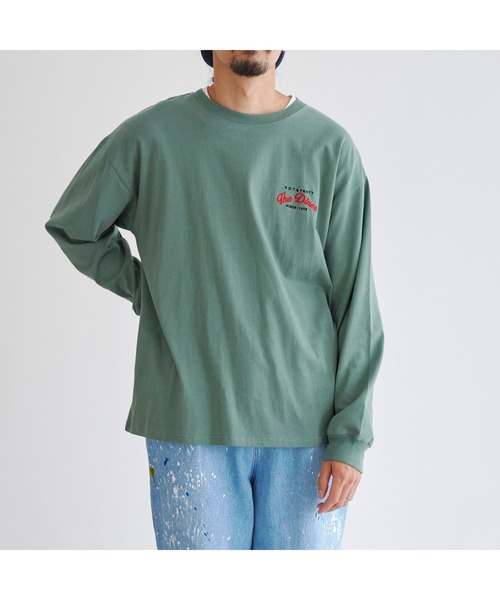 CPCM（シーピーシーエム）の「バックBURGER刺繍ロンT（Tシャツ/カットソー・メンズ・ホワイト/チャコールグレー/グリーン・LARGE/MEDIUM）」の10枚目の写真