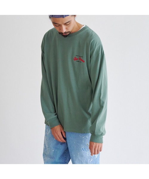 CPCM（シーピーシーエム）の「バックBURGER刺繍ロンT（Tシャツ/カットソー・メンズ・ホワイト/チャコールグレー/グリーン・LARGE/MEDIUM）」の11枚目の写真