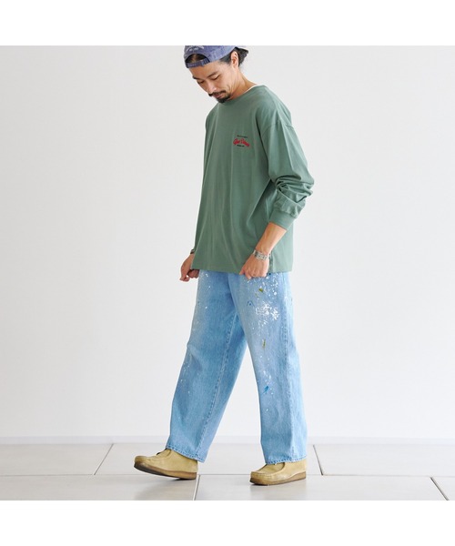 CPCM（シーピーシーエム）の「バックBURGER刺繍ロンT（Tシャツ/カットソー・メンズ・ホワイト/チャコールグレー/グリーン・LARGE/MEDIUM）」の20枚目の写真