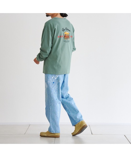 CPCM（シーピーシーエム）の「バックBURGER刺繍ロンT（Tシャツ/カットソー・メンズ・ホワイト/チャコールグレー/グリーン・LARGE/MEDIUM）」の22枚目の写真