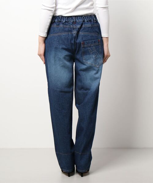 ScoLar（スカラー）の「変形ポケット刺繍パンツ（その他パンツ・レディース・ベージュ/ネイビー・M）」の5枚目の写真