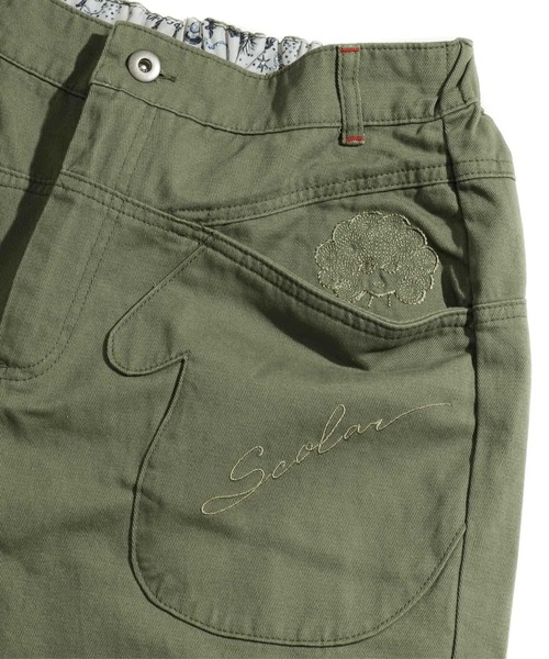 ScoLar（スカラー）の「変形ポケット刺繍パンツ（その他パンツ・レディース・ベージュ/ネイビー・M）」の16枚目の写真