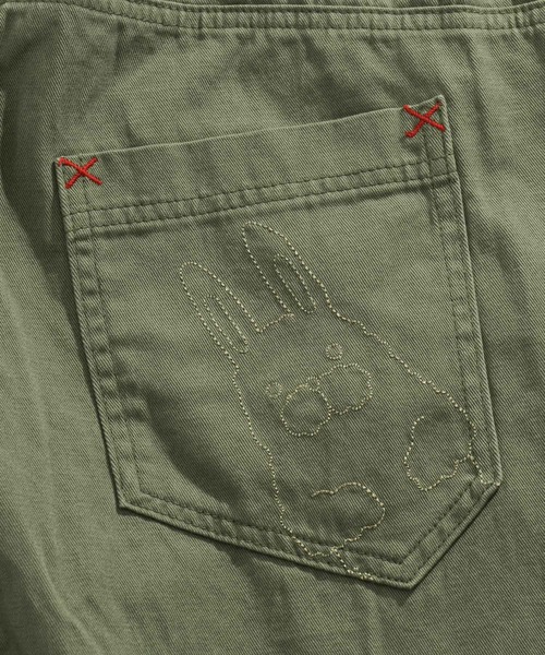 ScoLar（スカラー）の「変形ポケット刺繍パンツ（その他パンツ・レディース・ベージュ/ネイビー・M）」の21枚目の写真